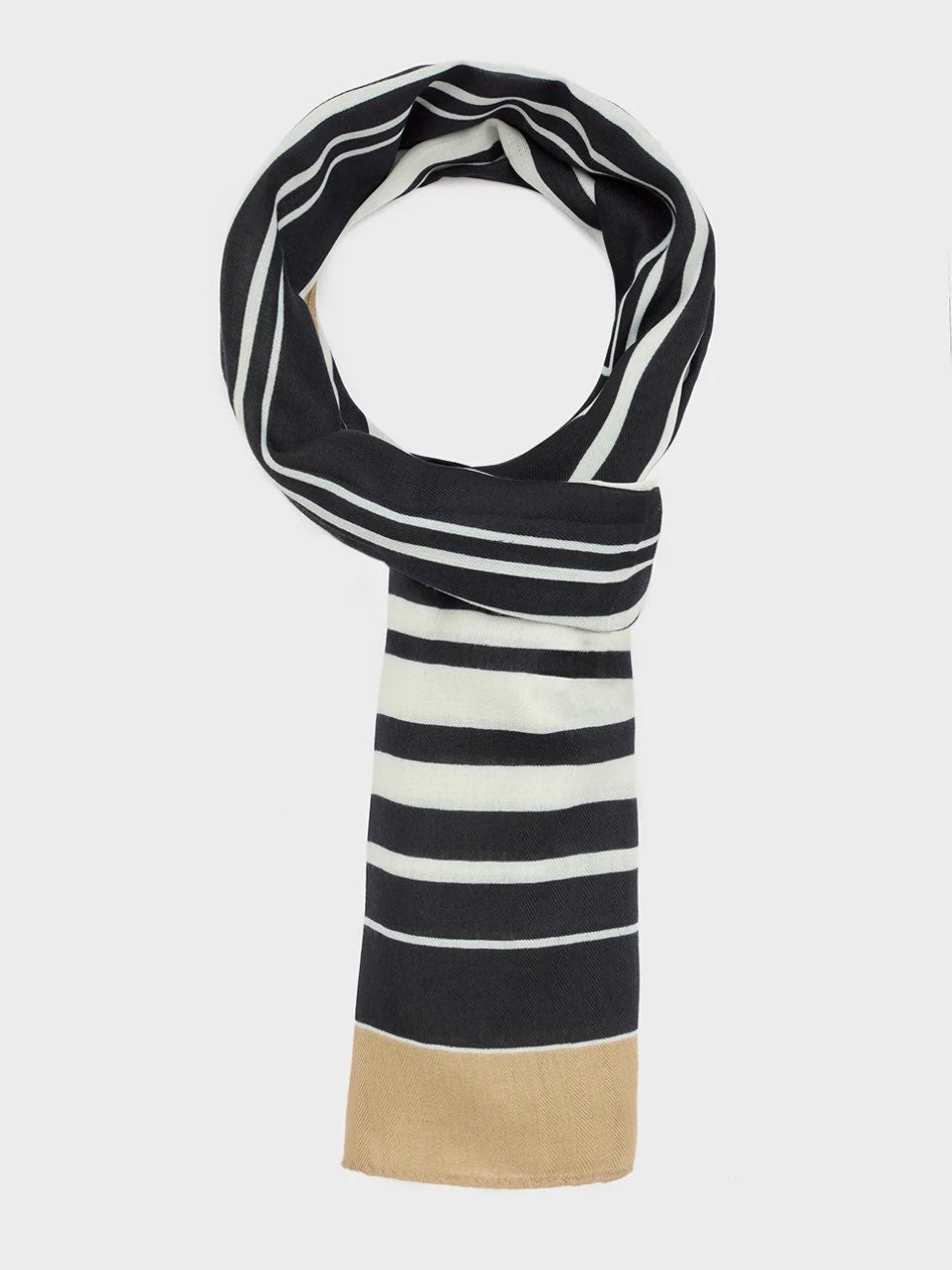 FOULARD/SCIARPA FANTASIA BEIGE/NERO