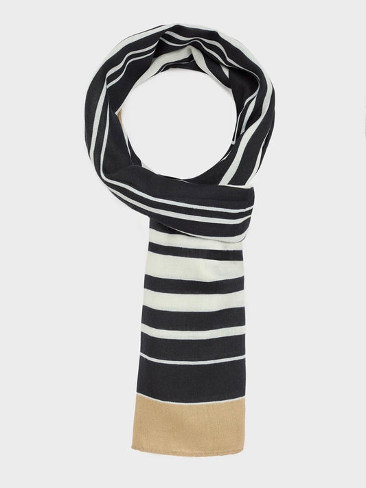 FOULARD/SCIARPA FANTASIA BEIGE/NERO