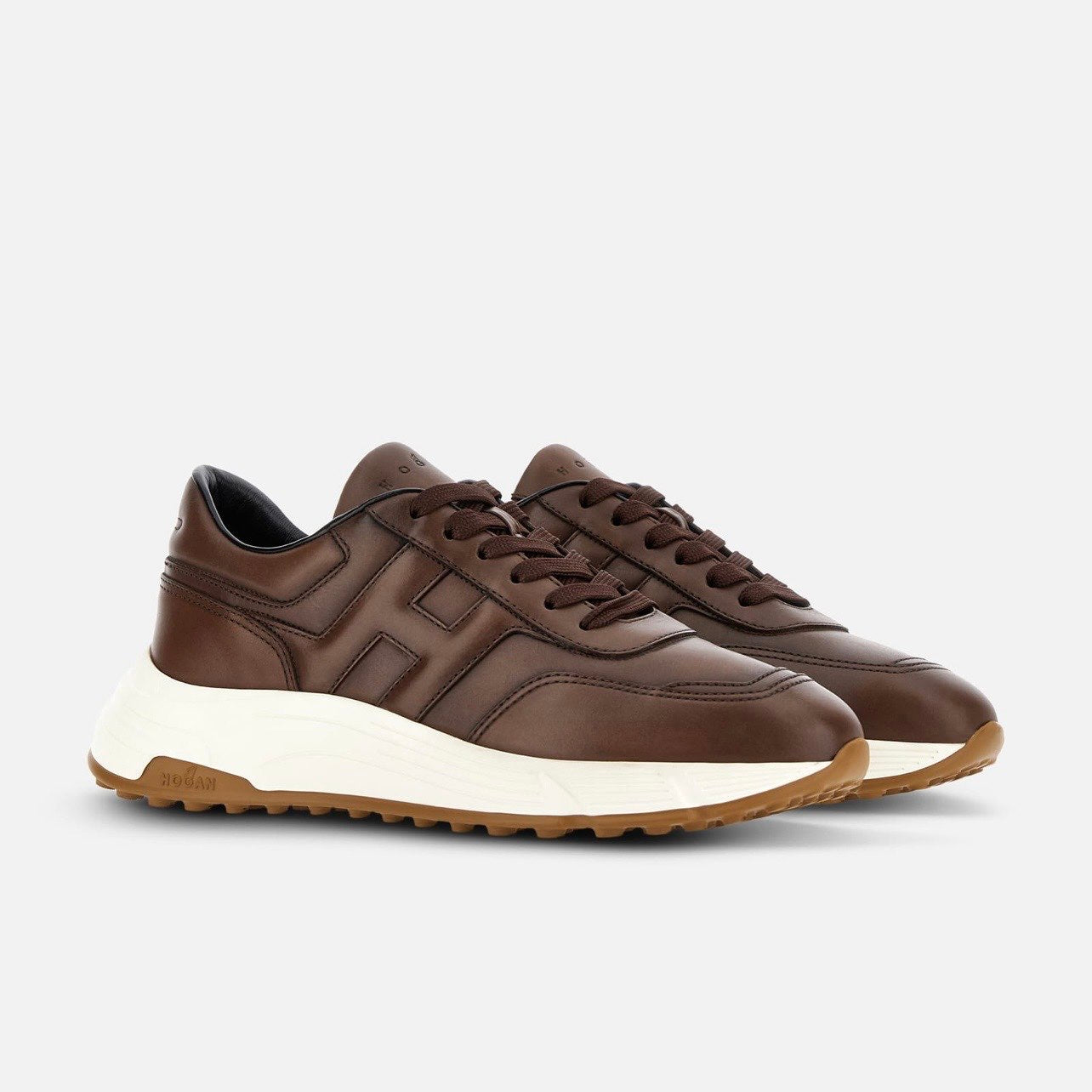 HOGAN - HYPERLIGHT PELLE MARRONE