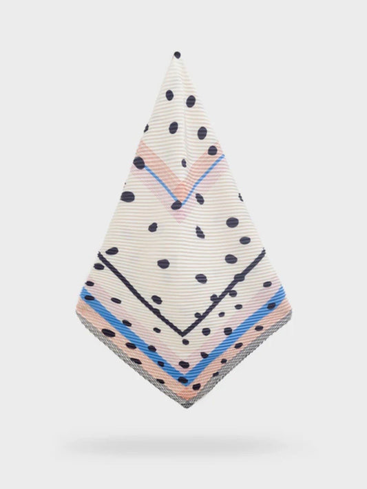 NALI' - FOULARD A POIS AMPIO PLISSE'