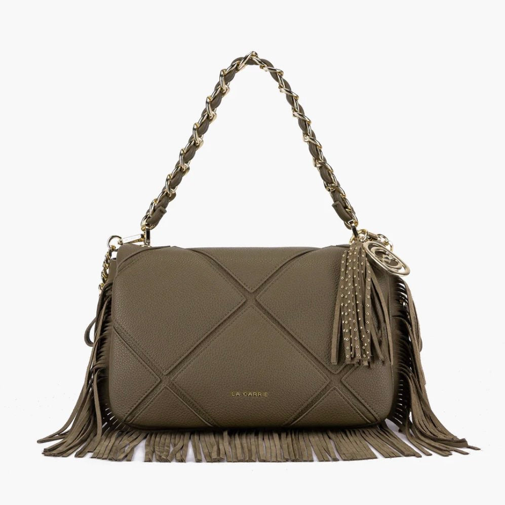 ISABEL BIG SHOULDER BAG CON FRANGE