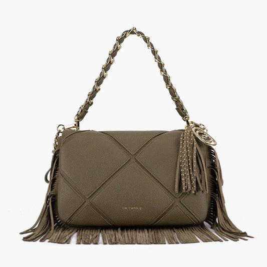 ISABEL BIG SHOULDER BAG CON FRANGE