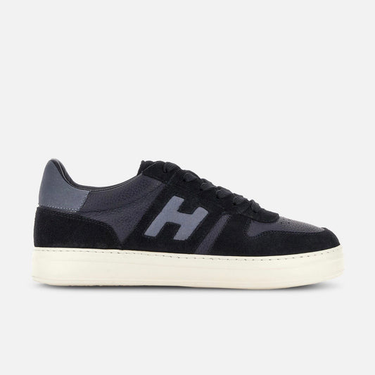 HOGAN - H668 H BANDA PELLE/CAM BLU NEW