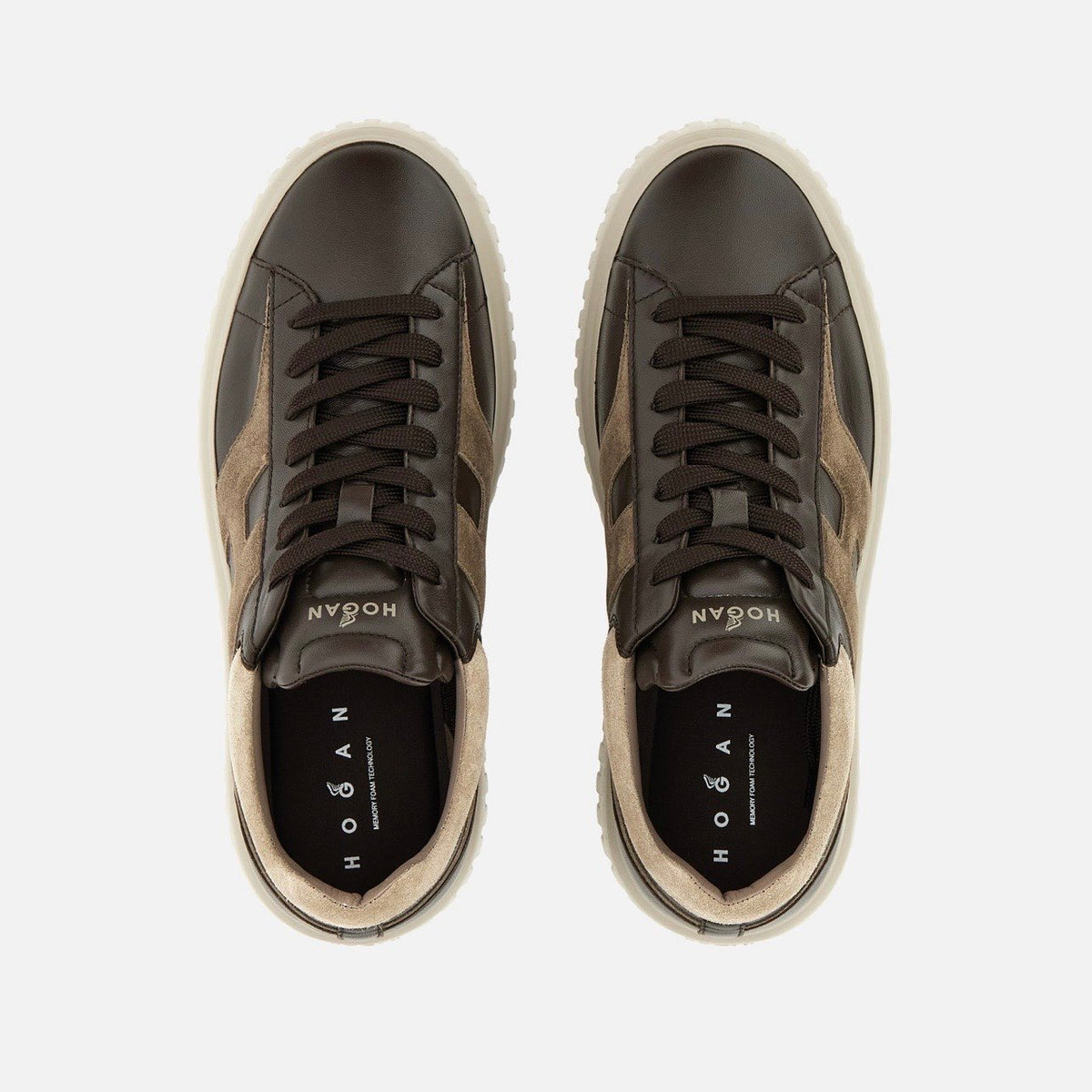 HOGAN - H-STRIPES PELLE MORO