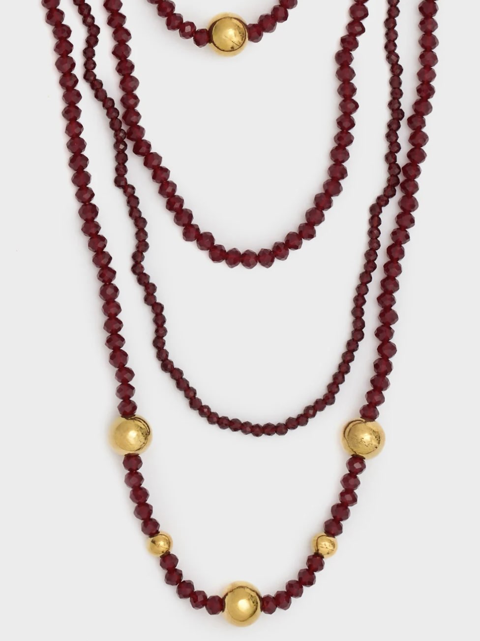 COLLANA MULTIFILO CON PERLINE
