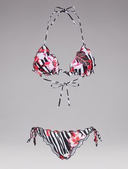 Effek - Bikini Frou Frou zebra fiori