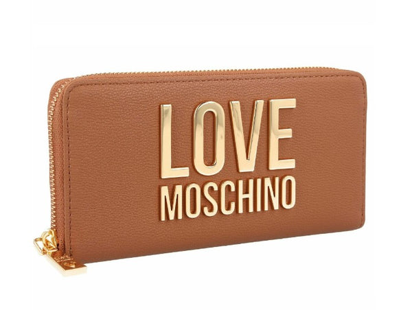 Love Moschino - Portafoglio cuoio Logo oro