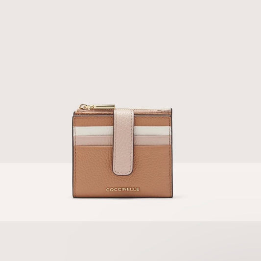 COCCINELLE - METALLIC TRICOLOR SKIN/ROSETTE/BLANCO