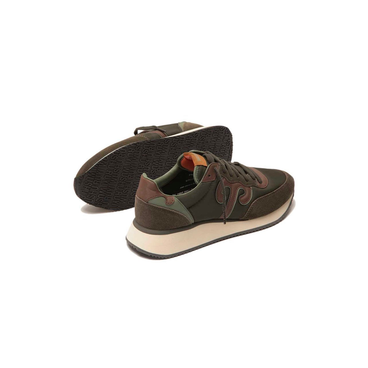 WUSHU - M628 UOMO VERDE/MARRONE