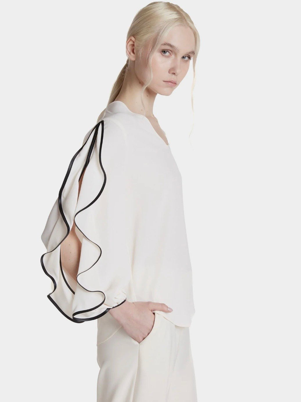 SIMONA CORSELLINI - CAMICIA ROUCHES