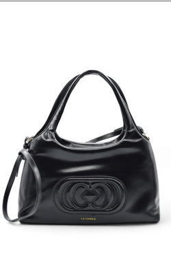 LA CARRIE - GIANT LOGO SHOULDER BAG