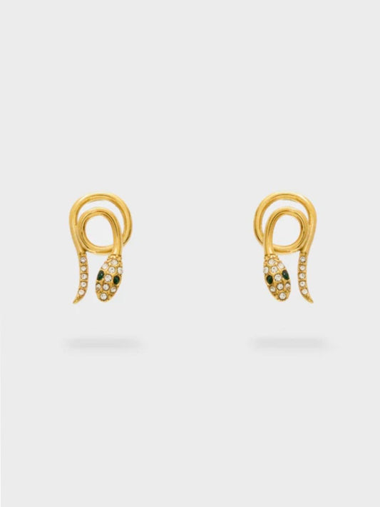 NALI' - ORECCHINI SERPENTE CON PIETRE
