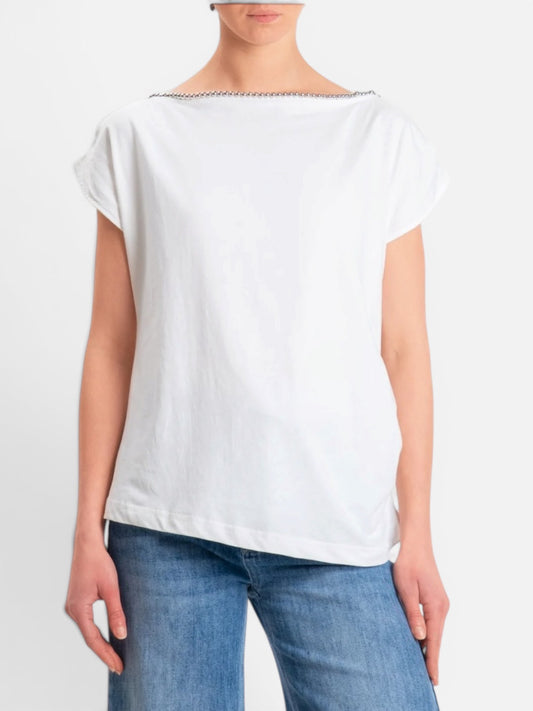 SOUVENIR - T SHIRT CON PERLINE più colori