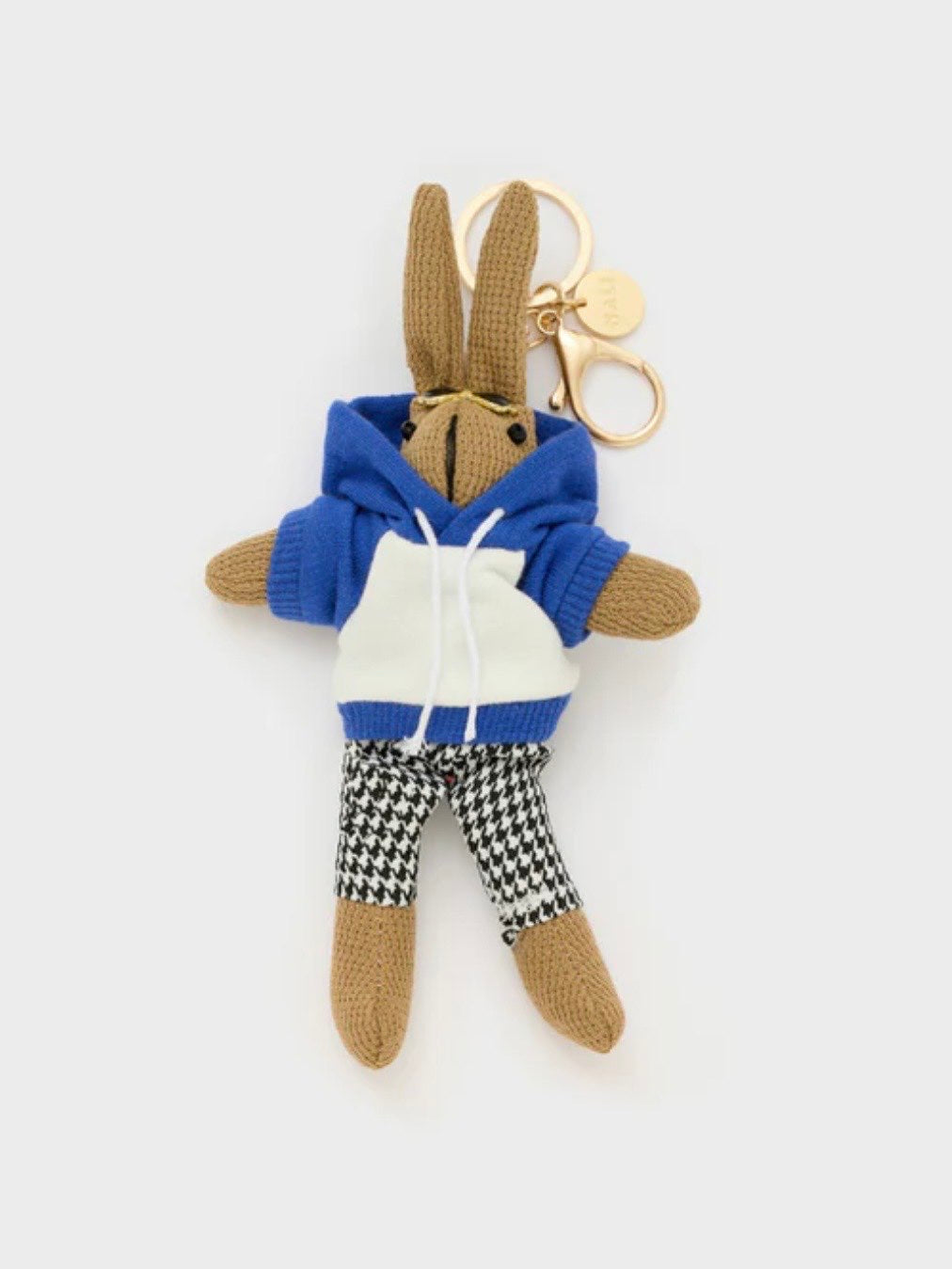NALI' - PORTACHIAVE/CHARMS BUNNY FELPA BLU