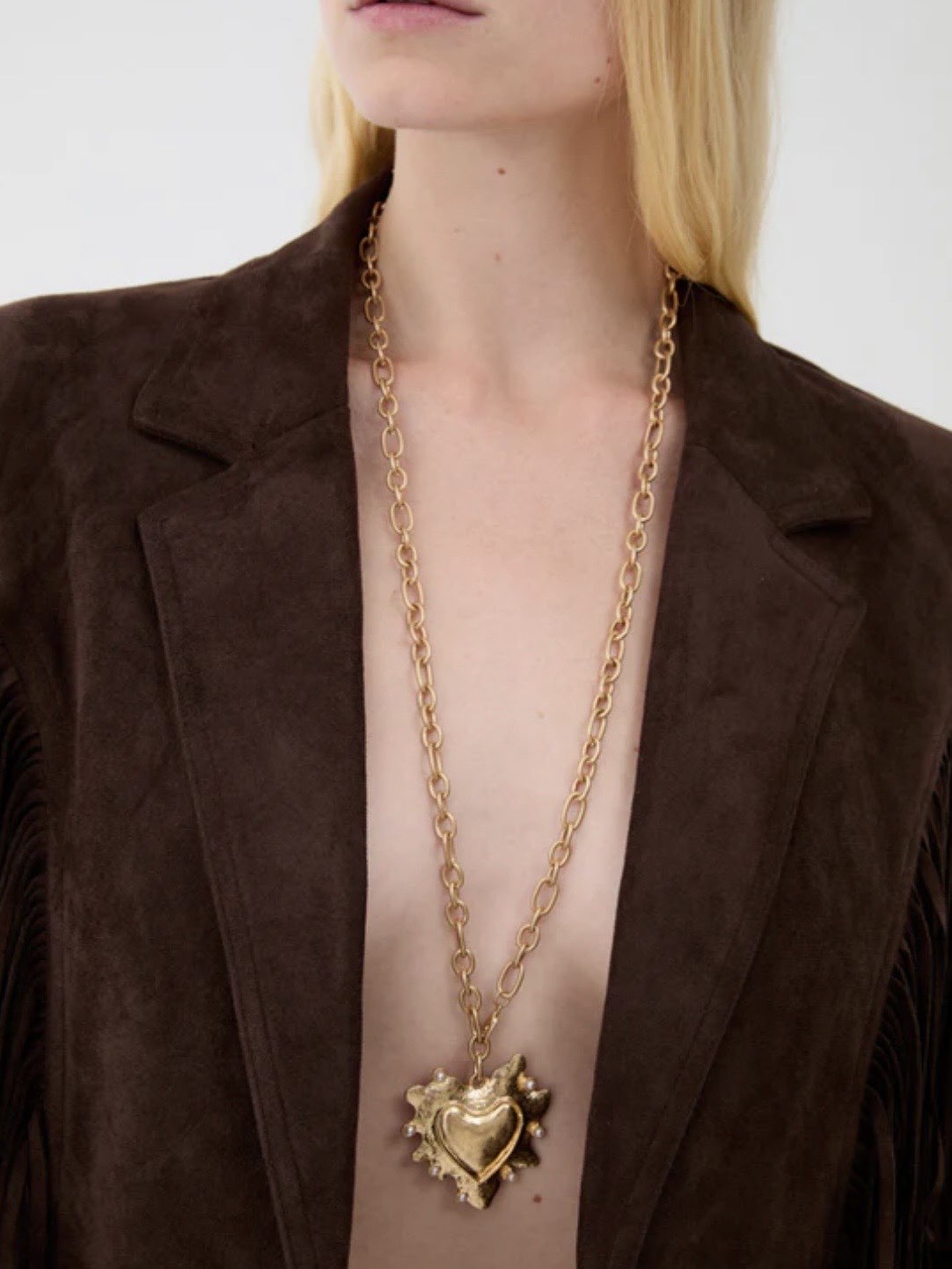 NALI' - COLLANA LUNGA CUORE SACRO