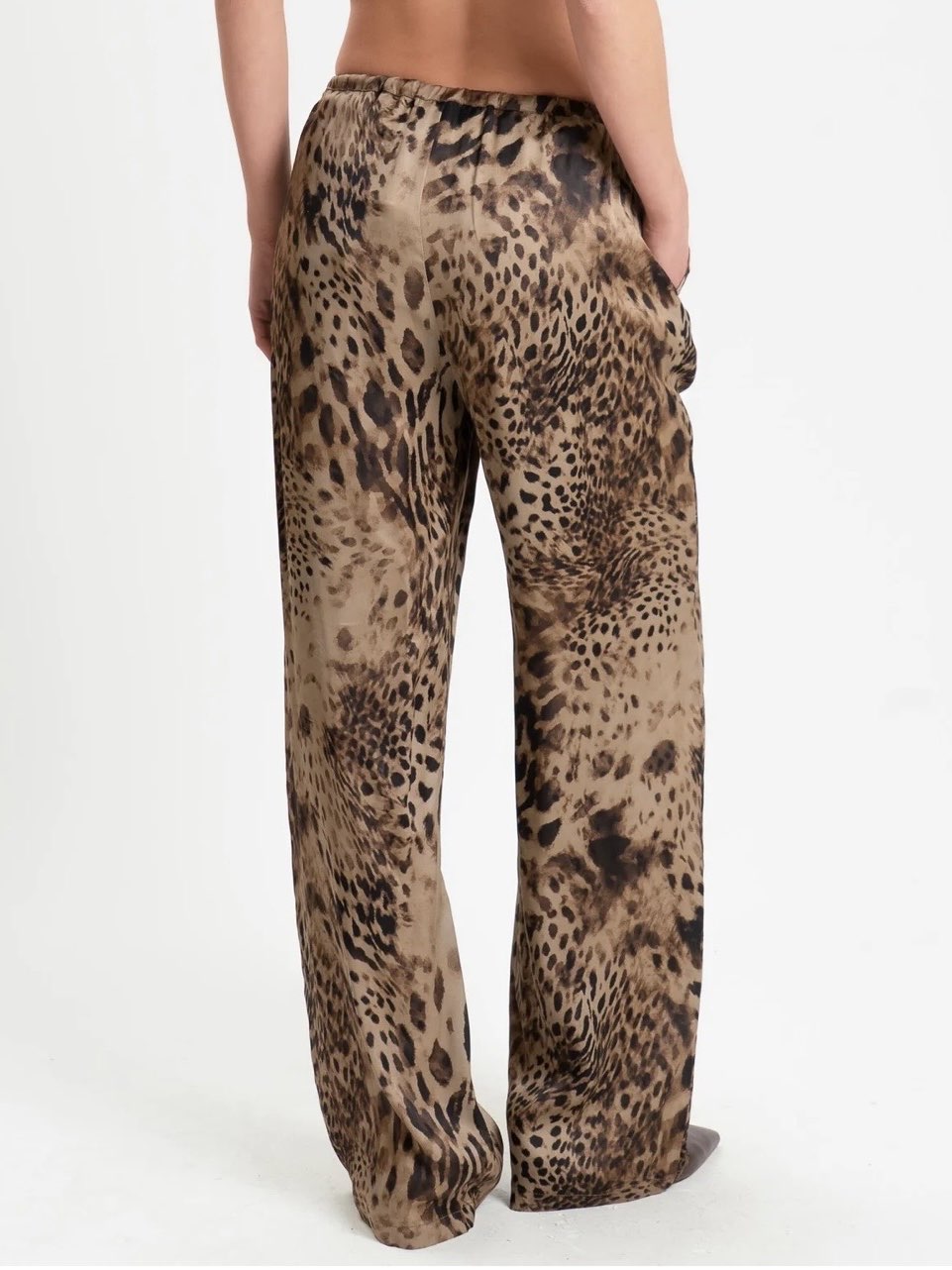SOUVENIR - PANTALONE ANIMALIER IN VISCOSA