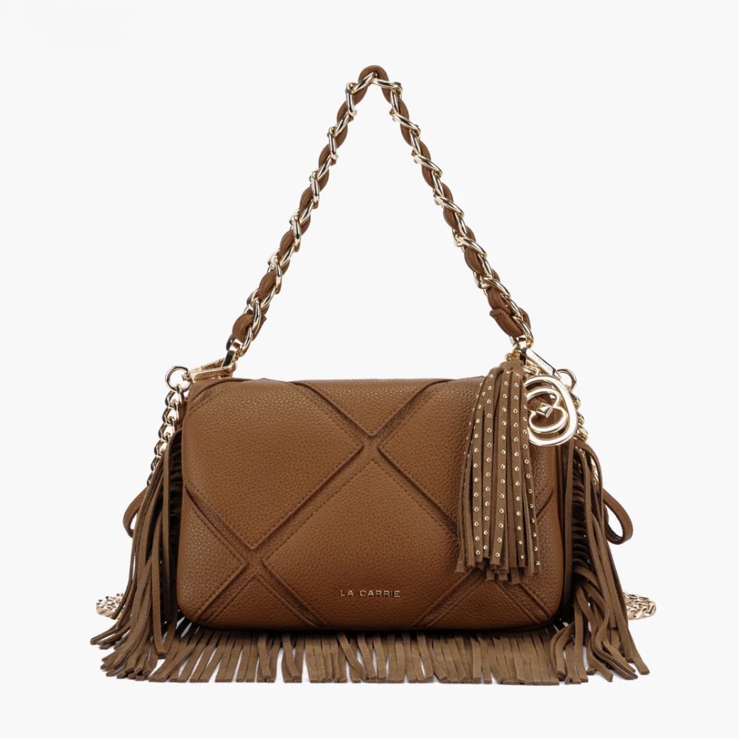 ISABEL MEDIUM SHOULDER BAG CON FRANGE