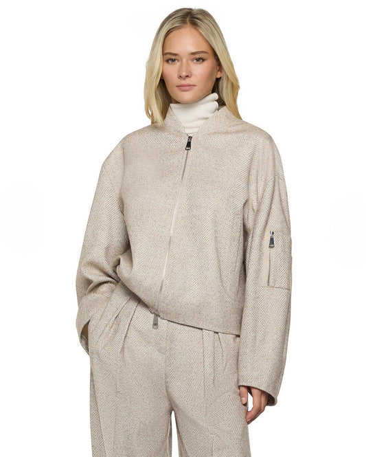 SIMONA CORSELLINI - BOMBER SPIGATO LUREX TORTOTA