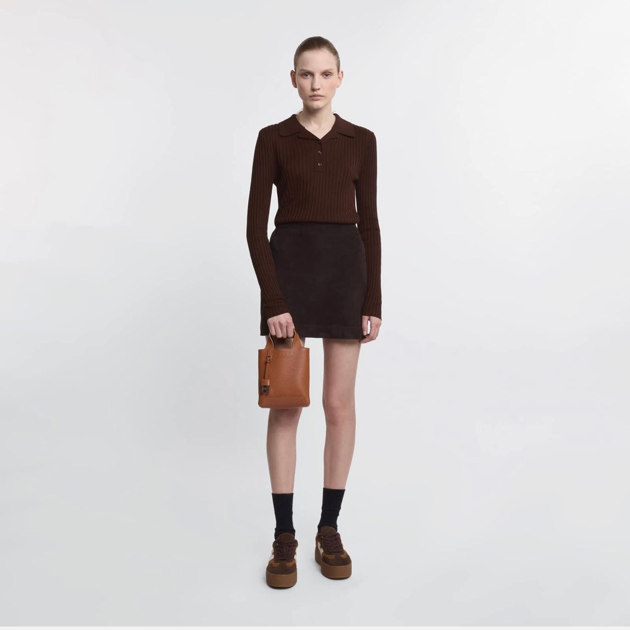 HOGAN - SHOPPING MINI CUOIO