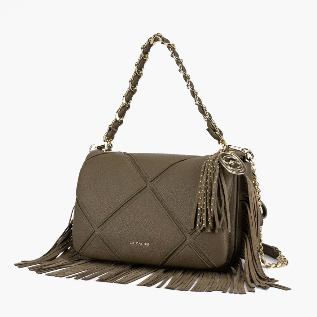 ISABEL BIG SHOULDER BAG CON FRANGE