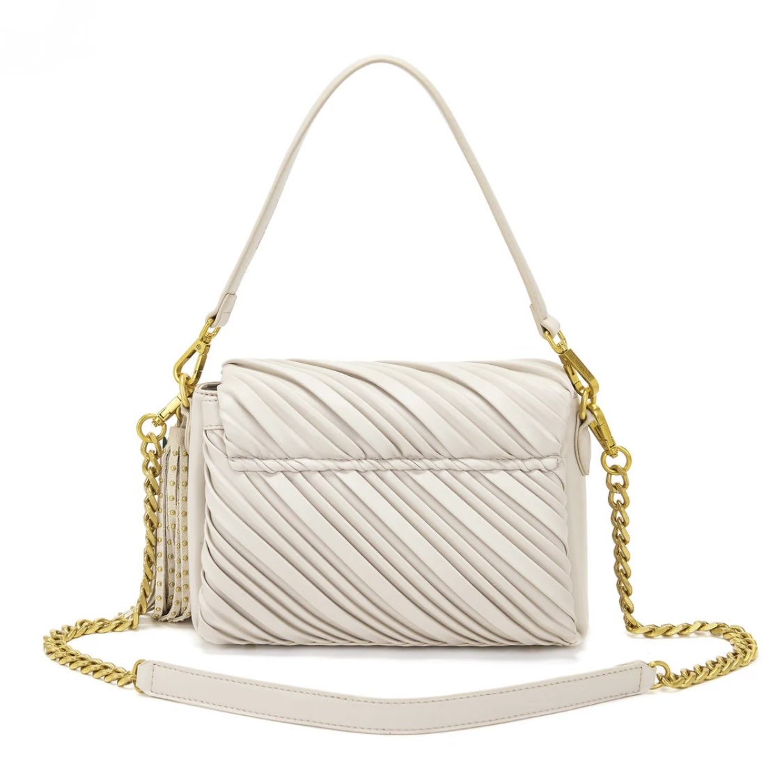 LA CARRIE - PLISSE' DEEP SHOULDER BAG SYNT.
