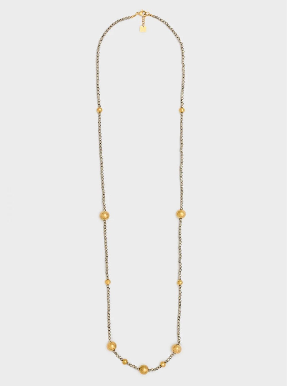 COLLANA LEA PERLINE E SFERE ORO