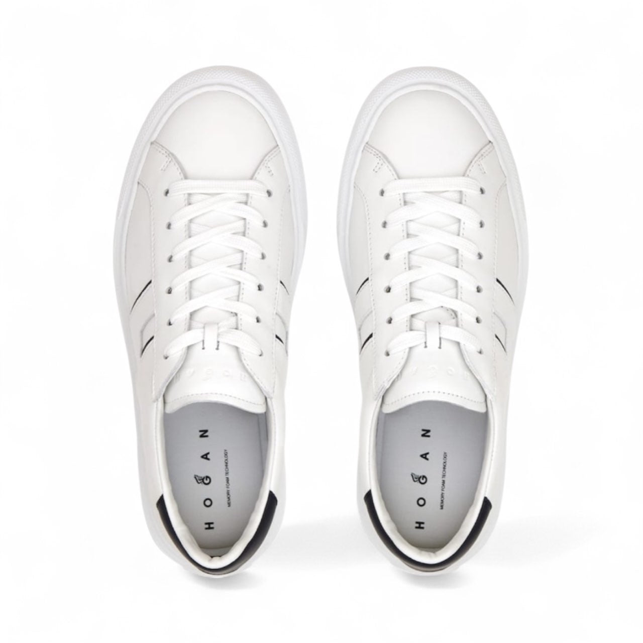 HOGAN - SNEAKERS H691 BIANCO/BLU