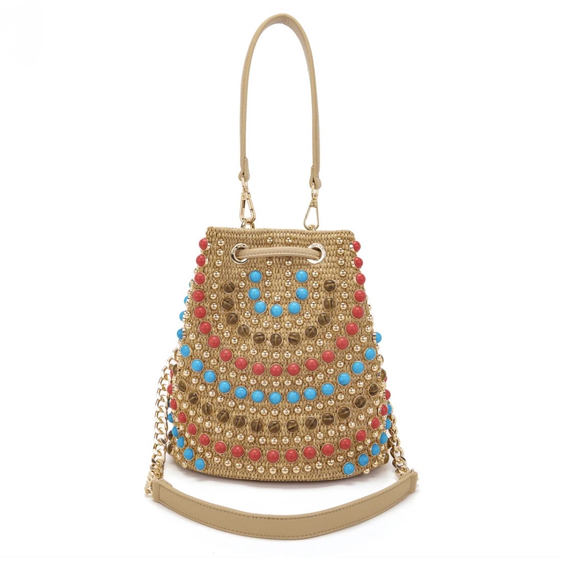 LA CARRIE - ANDROMEDA STONES BUCKET RAPHIA+SYNT.