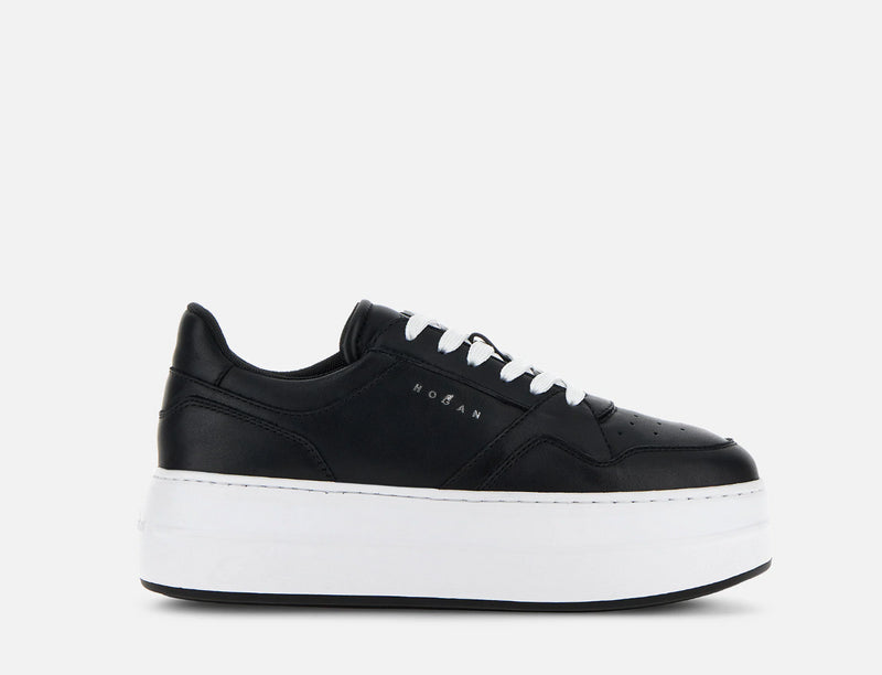 HOGAN - SNEAKERS H670 DONNA PELLE NERO