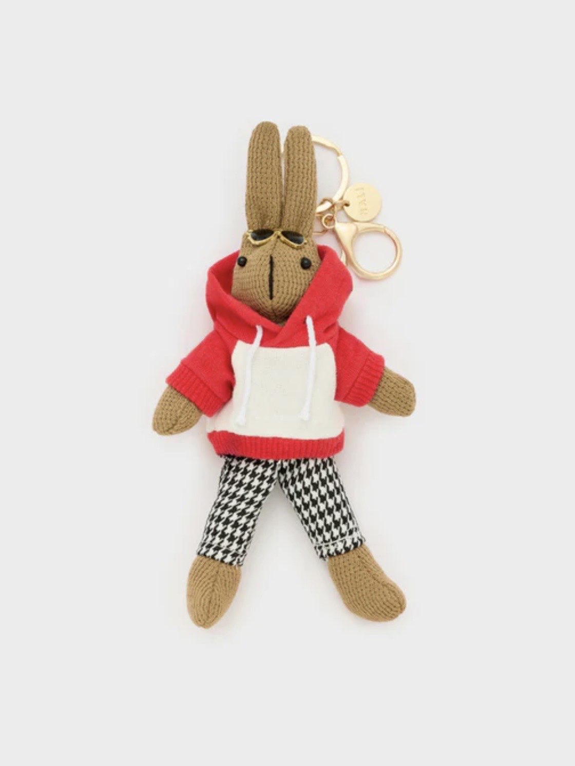 NALI' - PORTACHIAVE/CHARMS BUNNY FELPA ROSSO