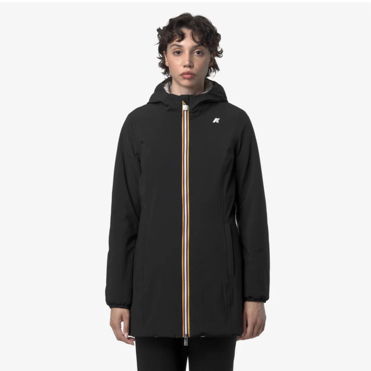 KWAY - DENISE ST WARM DOUBLE NERO/BEIGE