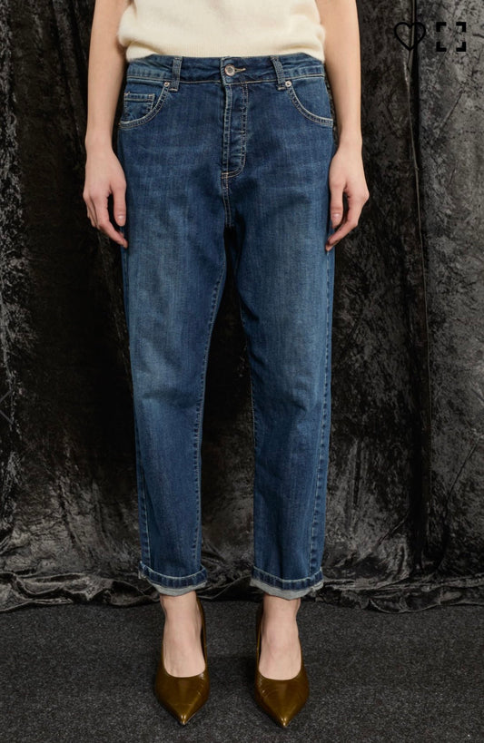 SOUVENIR PRIVE' - DENIM BOYFRIEND BLU MEDIO