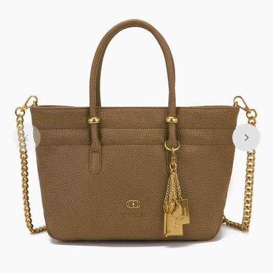 LA CARRIE - SCREAMING HAND BAG NUDE