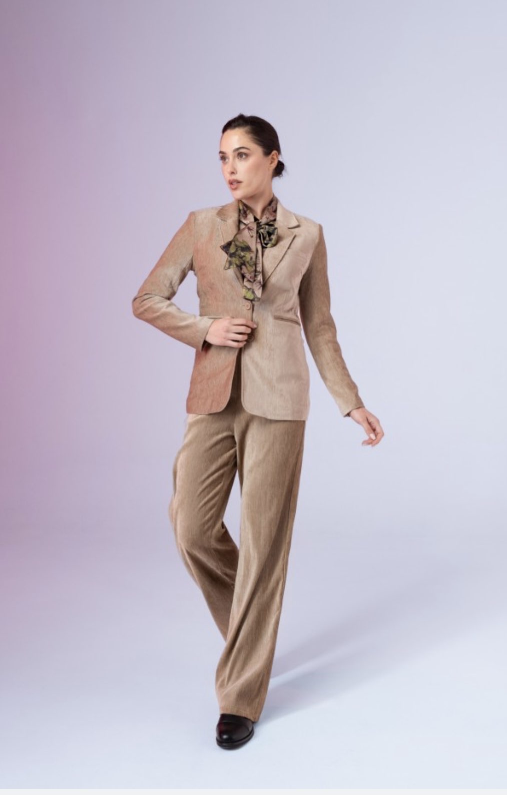 ANONYME - PANTALONI VELLUTO GAMBA LARGA