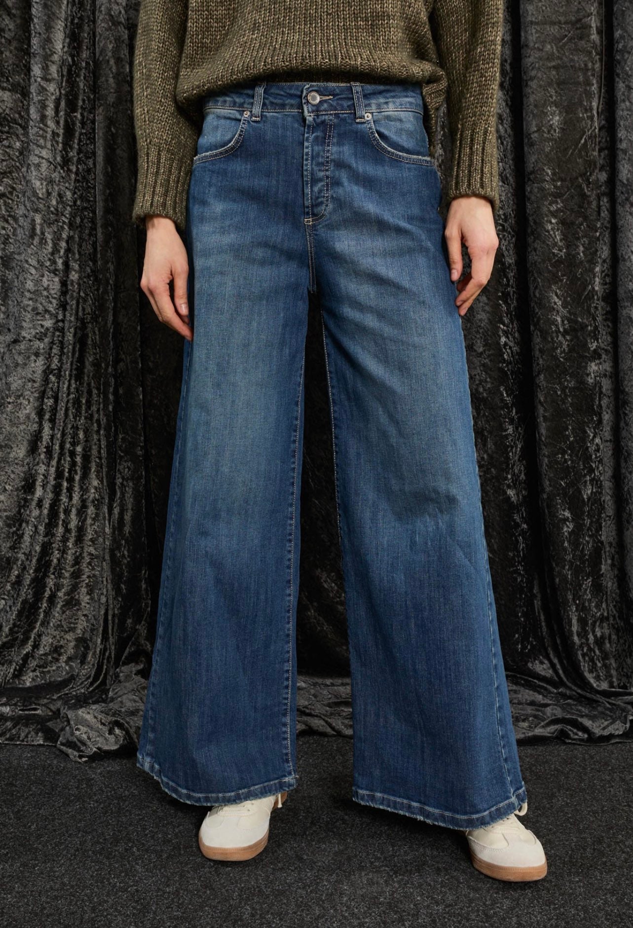 SOUVENIR PRIVE' - DENIM GAMBA LARGA