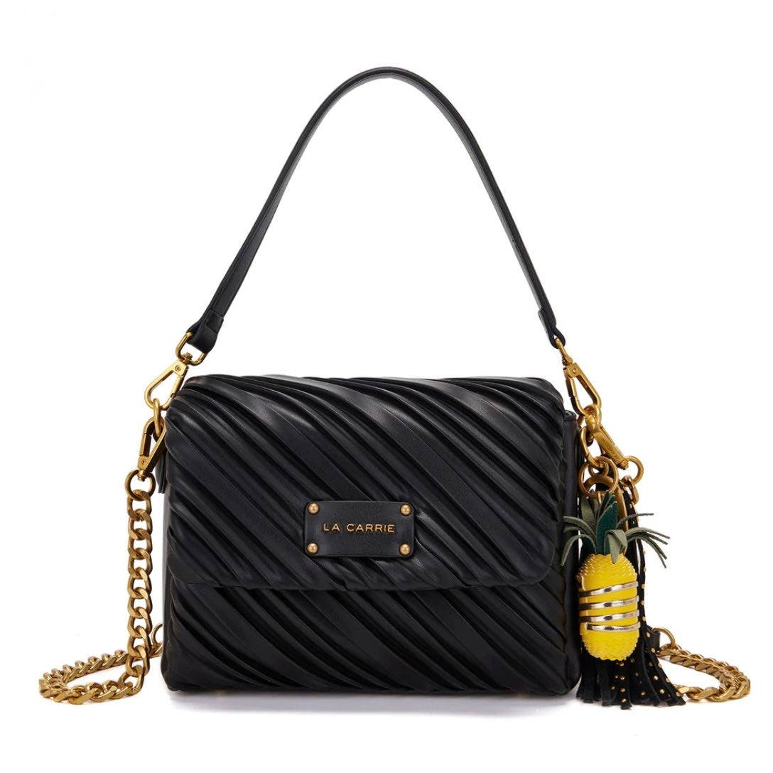 LA CARRIE - PLISSE' DEEP SHOULDER BAG SYNT.
