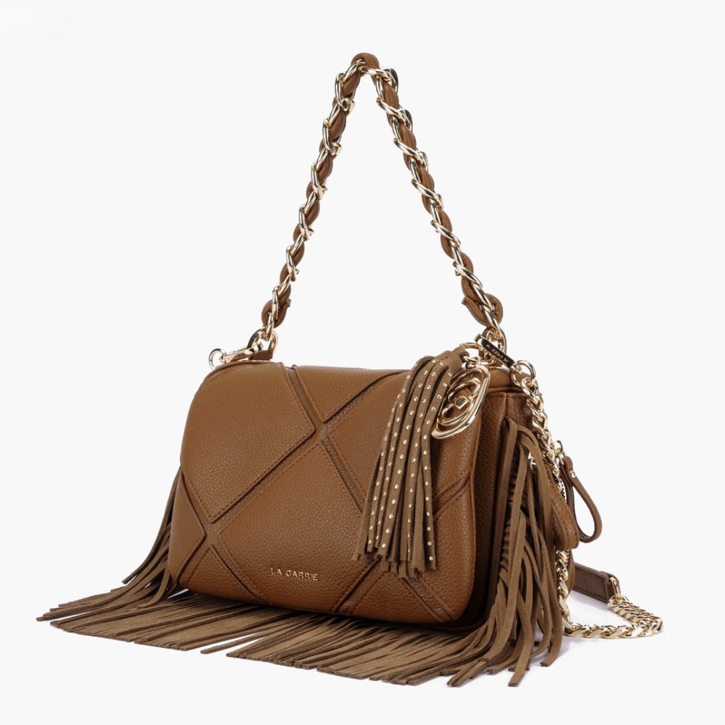 ISABEL MEDIUM SHOULDER BAG CON FRANGE